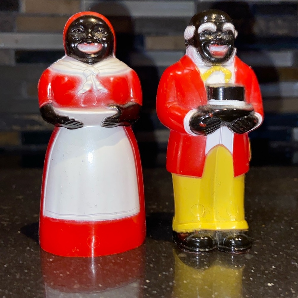 1940’s Aunt Jemima and Uncle Mose salt and pepper shakers.